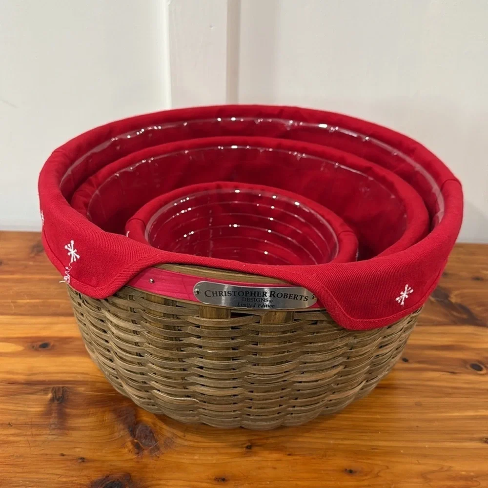 Christopher Roberts Designs Limited Edition Set of 3 Nesting Baskets